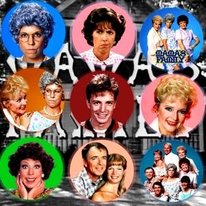Mama's Family TV Series Button Pins